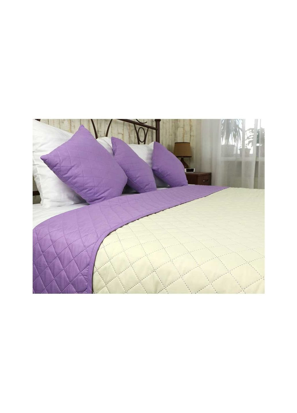 Покривало Двостороннє Севілья бузково-молочне 220х240 см (330.52У_Севілья) Руно (254073424)