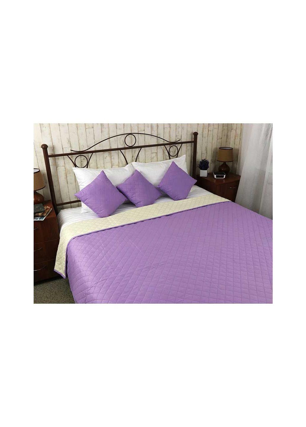 Покривало Двостороннє Севілья бузково-молочне 220х240 см (330.52У_Севілья) Руно (254073424)