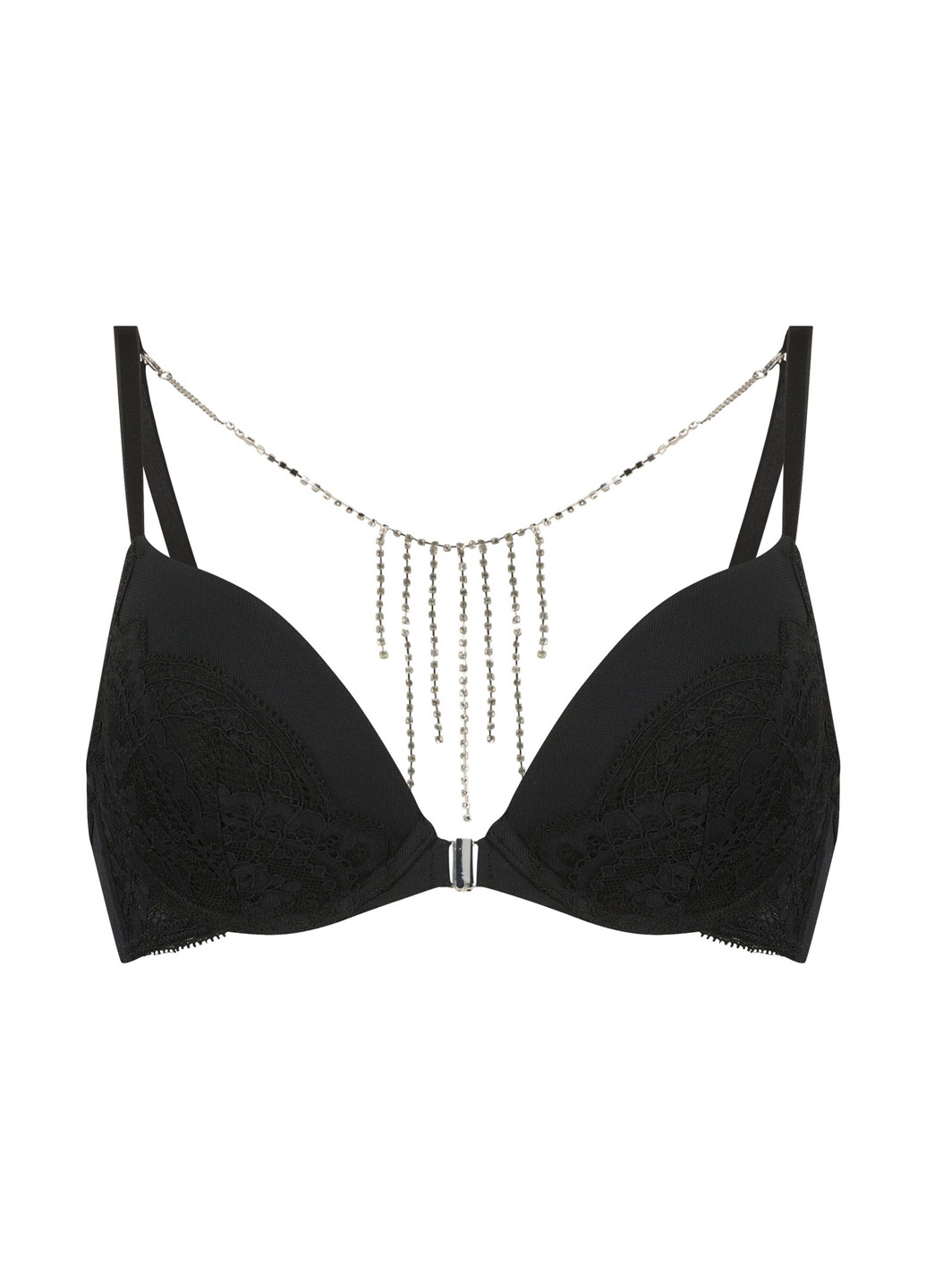 Чёрный бралетт бюстгальтер Hunkemoller с косточками полиамид