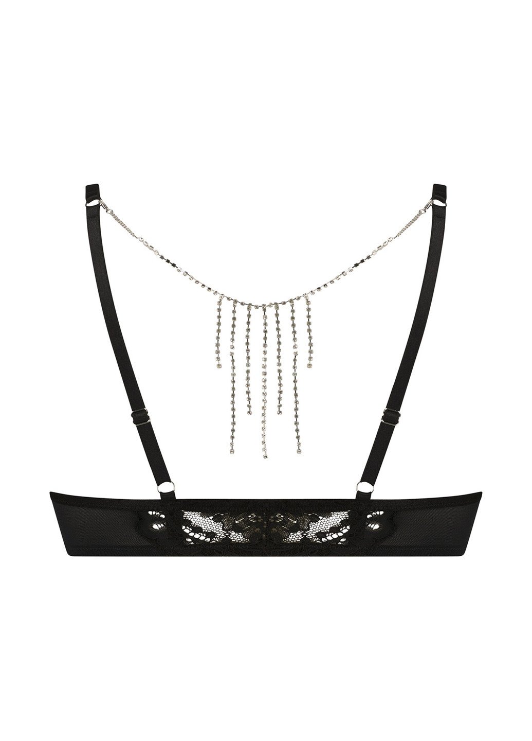 Чёрный бралетт бюстгальтер Hunkemoller с косточками полиамид