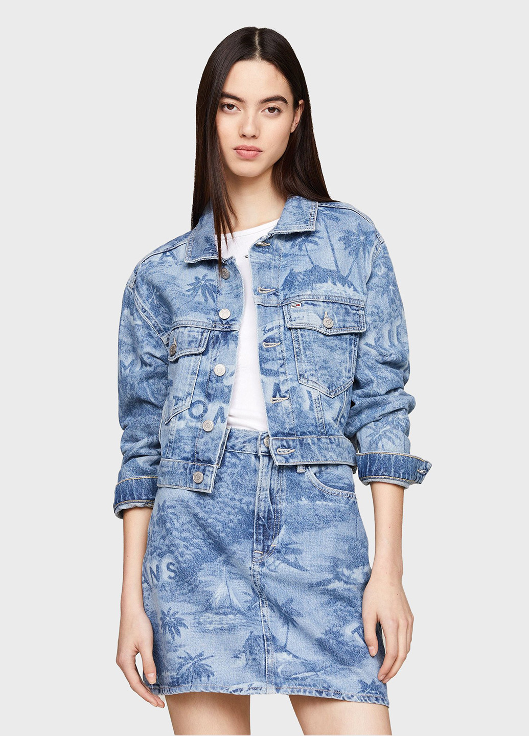 Синяя летняя куртка Tommy Jeans