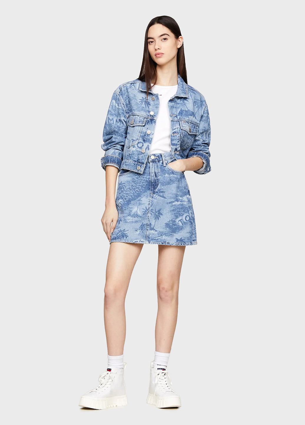 Синяя летняя куртка Tommy Jeans