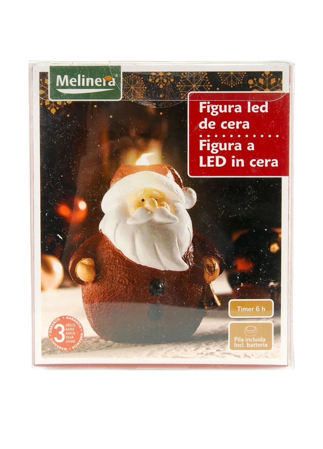 Декоративна LED свічка Дід Морз, 10х12 см Melinera (185651492)
