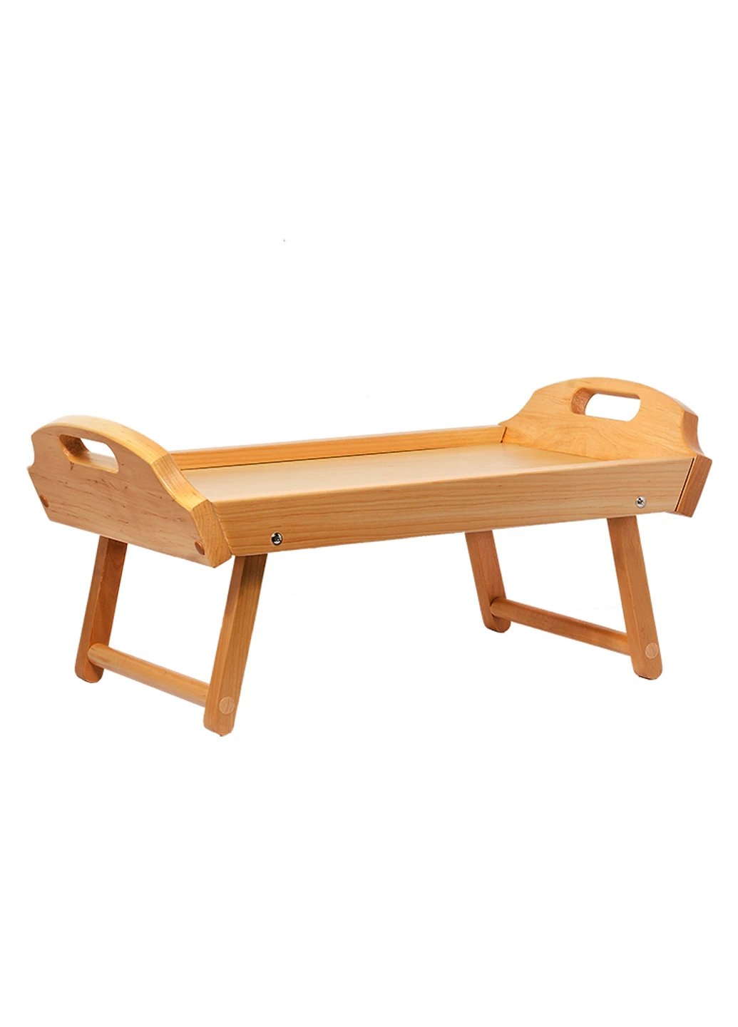 Столик для завтрака из натурального дерева 55x32см (прозрачный лак) HouseWood (241229985)
