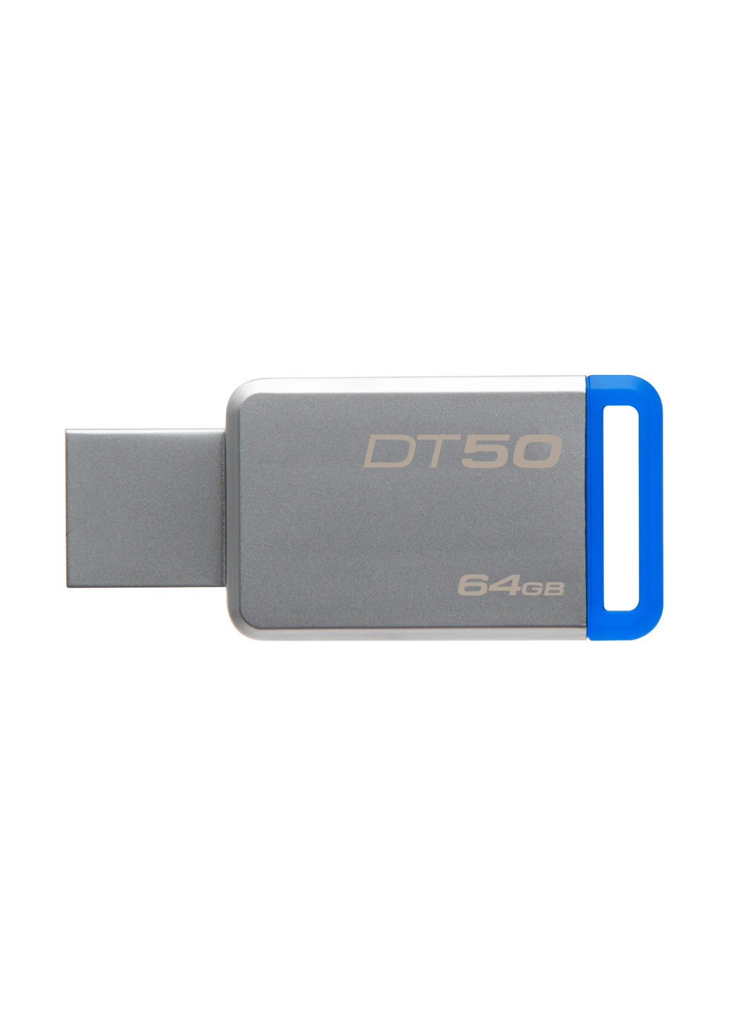 Флеш пам'ять USB DataTraveler 50 64GB Blue (DT50 / 64GB) Kingston Флеш память USB Kingston DataTraveler 50 64GB Blue (DT50/64GB) сріблясті