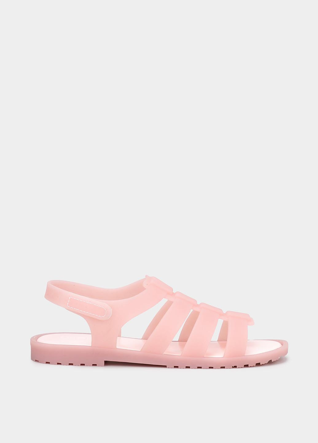 Светло-розовые кэжуал, пляжные сандалии Braska на липучке