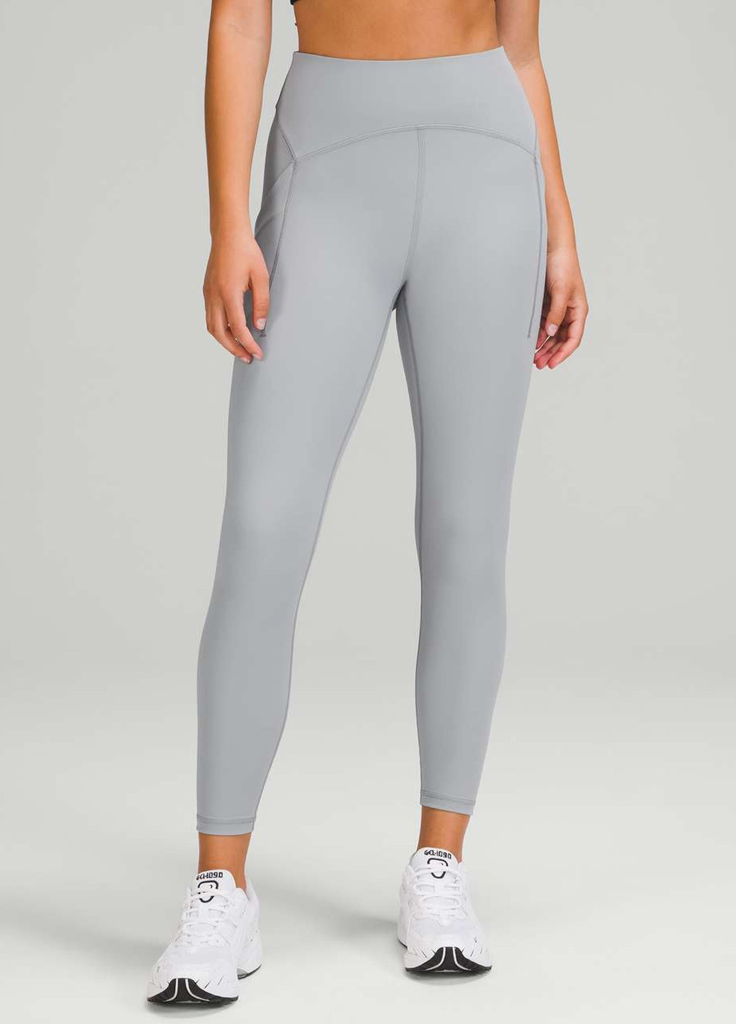 Серые демисезонные леггинсы Lululemon Athletica