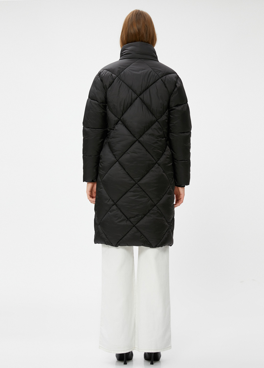 Черная демисезонная куртка куртка-пальто KOTON