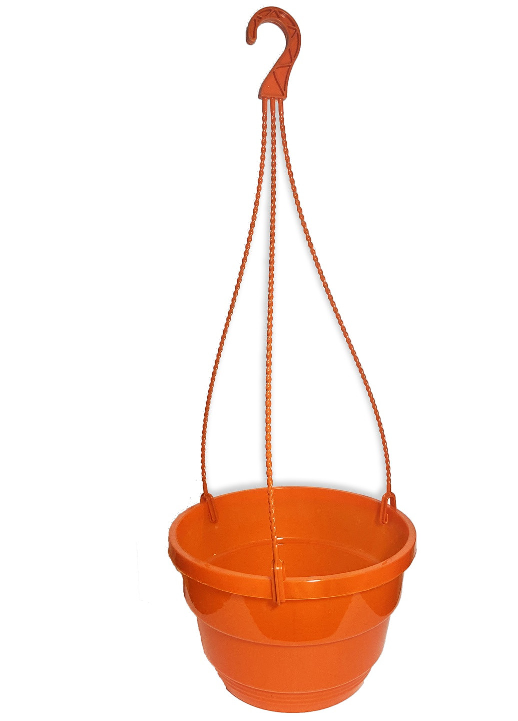Подвесной горшок для цветов оранжевый 3,7 л Lot Plast (253250845)