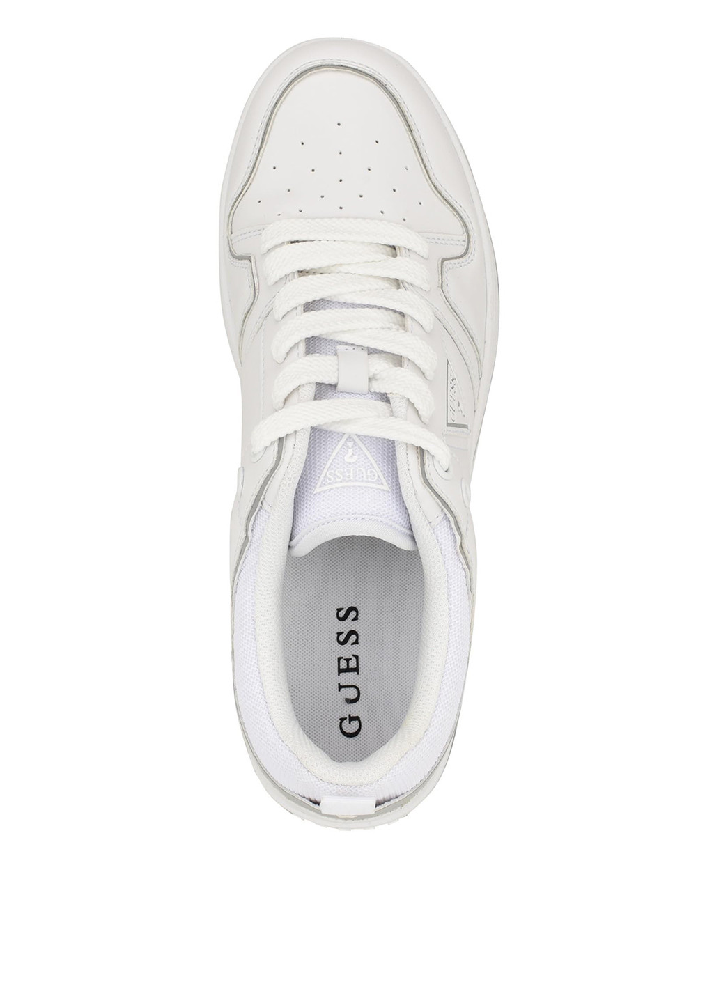 Белые демисезонные кроссовки Guess