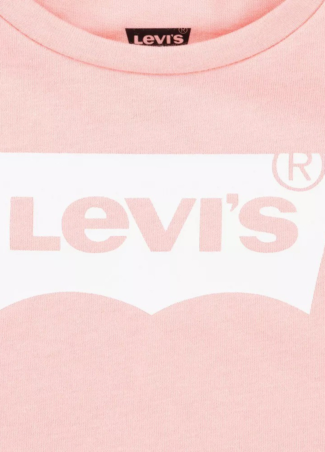 Розовая летняя футболка Levi's