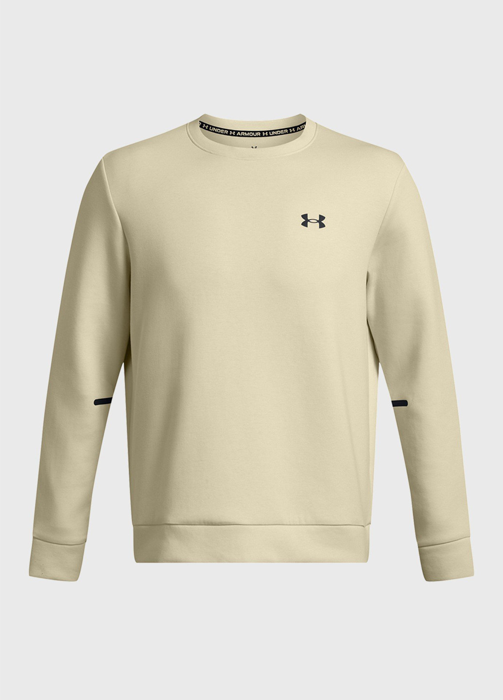 Бежевый свитшот Under Armour логотип светоотражающие детали (306853465)