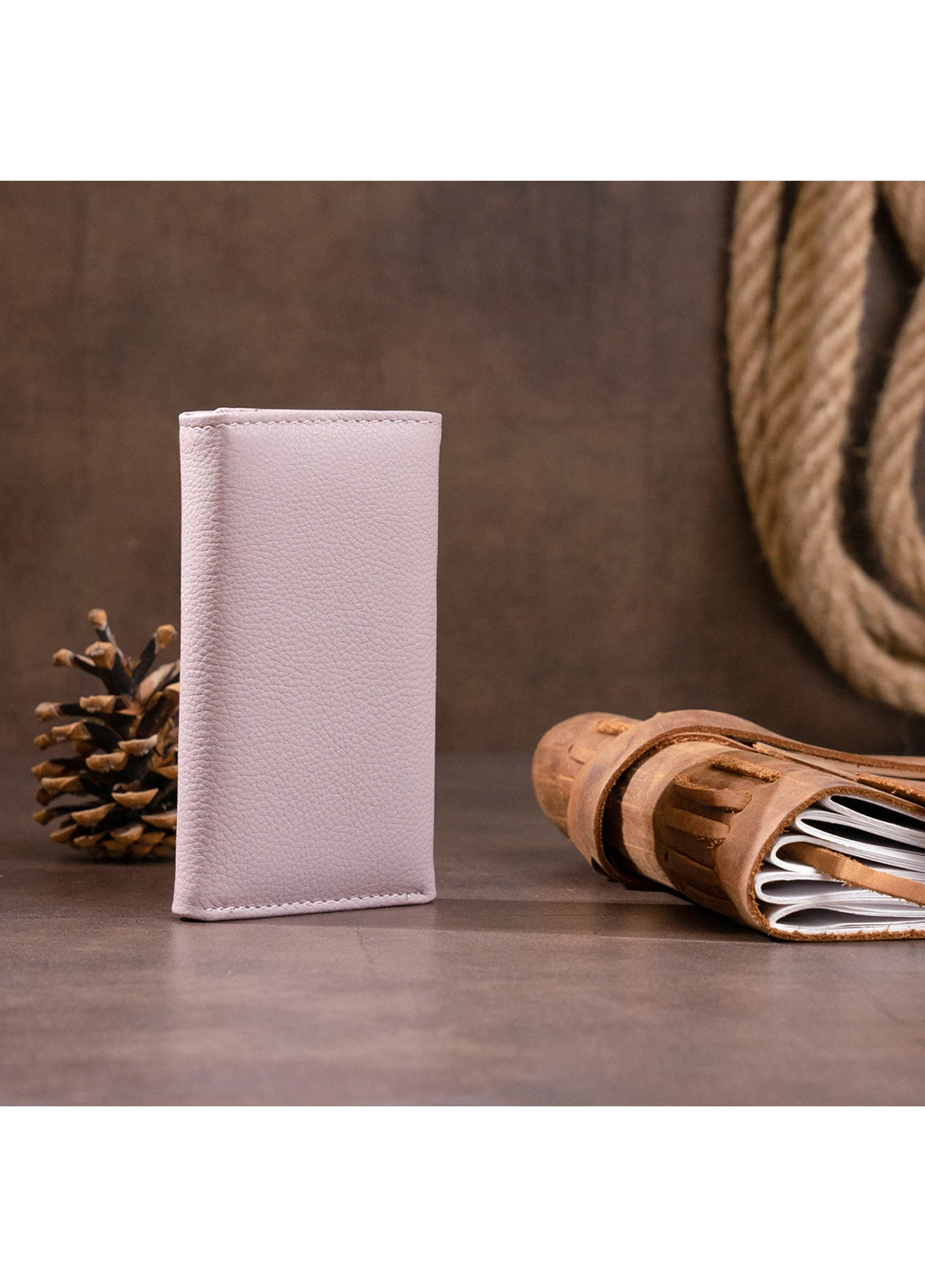 Жіночий шкіряний гаманець-ключниця 12,3х7,3х1 см st leather (252129262)