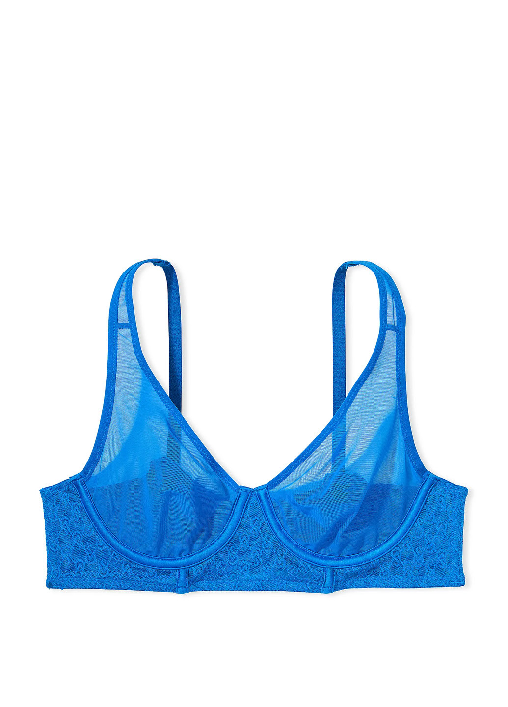 Темно-блакитний демісезонний комплект (бюстгальтер, трусики) Victoria's Secret