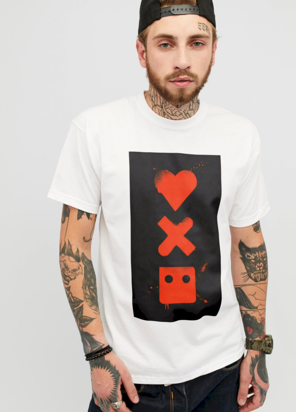 Біла футболка чоловіча YAPPI