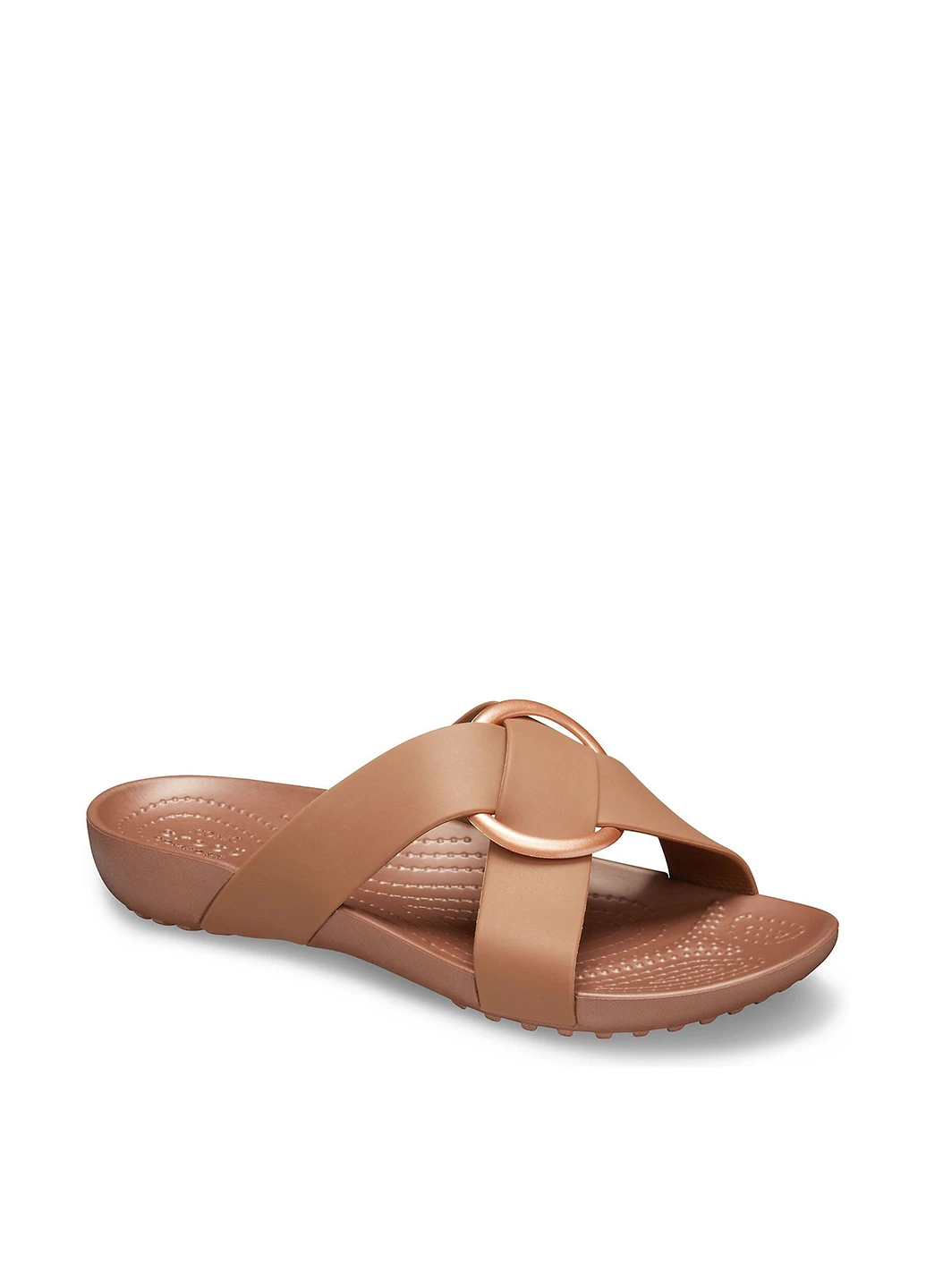 Шльопанці Crocs Serena Cross Band Slde W Bronze (251298637)