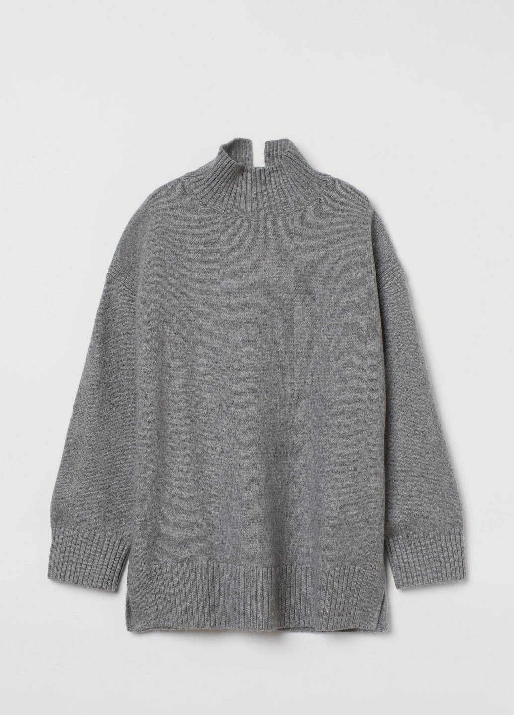 Серый демисезонный свитер H&M