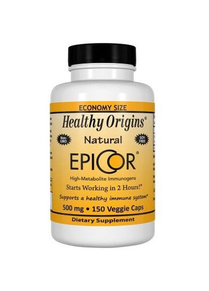 Epicor 500 mg 150 Veg Caps Healthy Origins (256380010)
