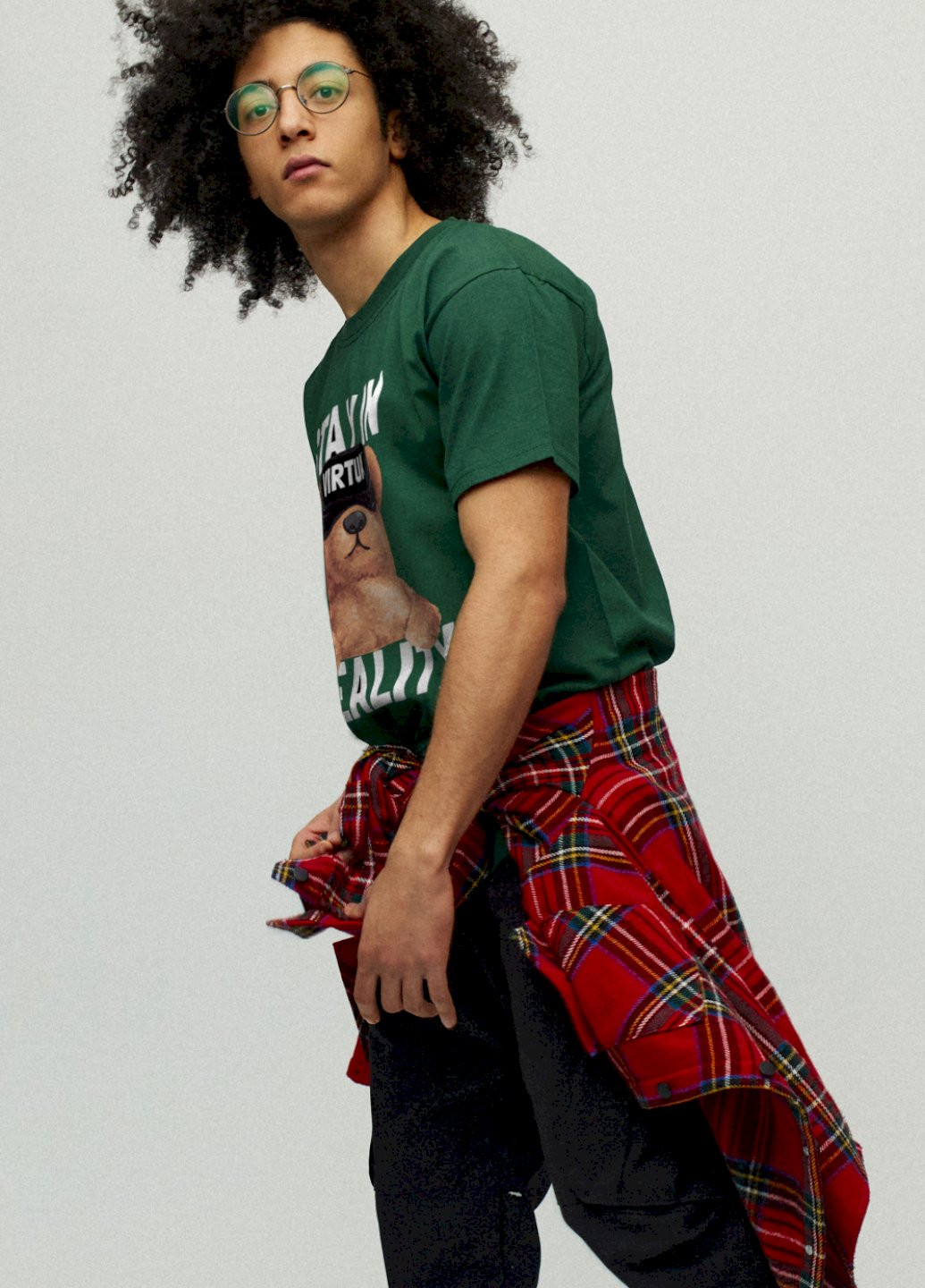 Темно-зелена футболка чоловіча YAPPI