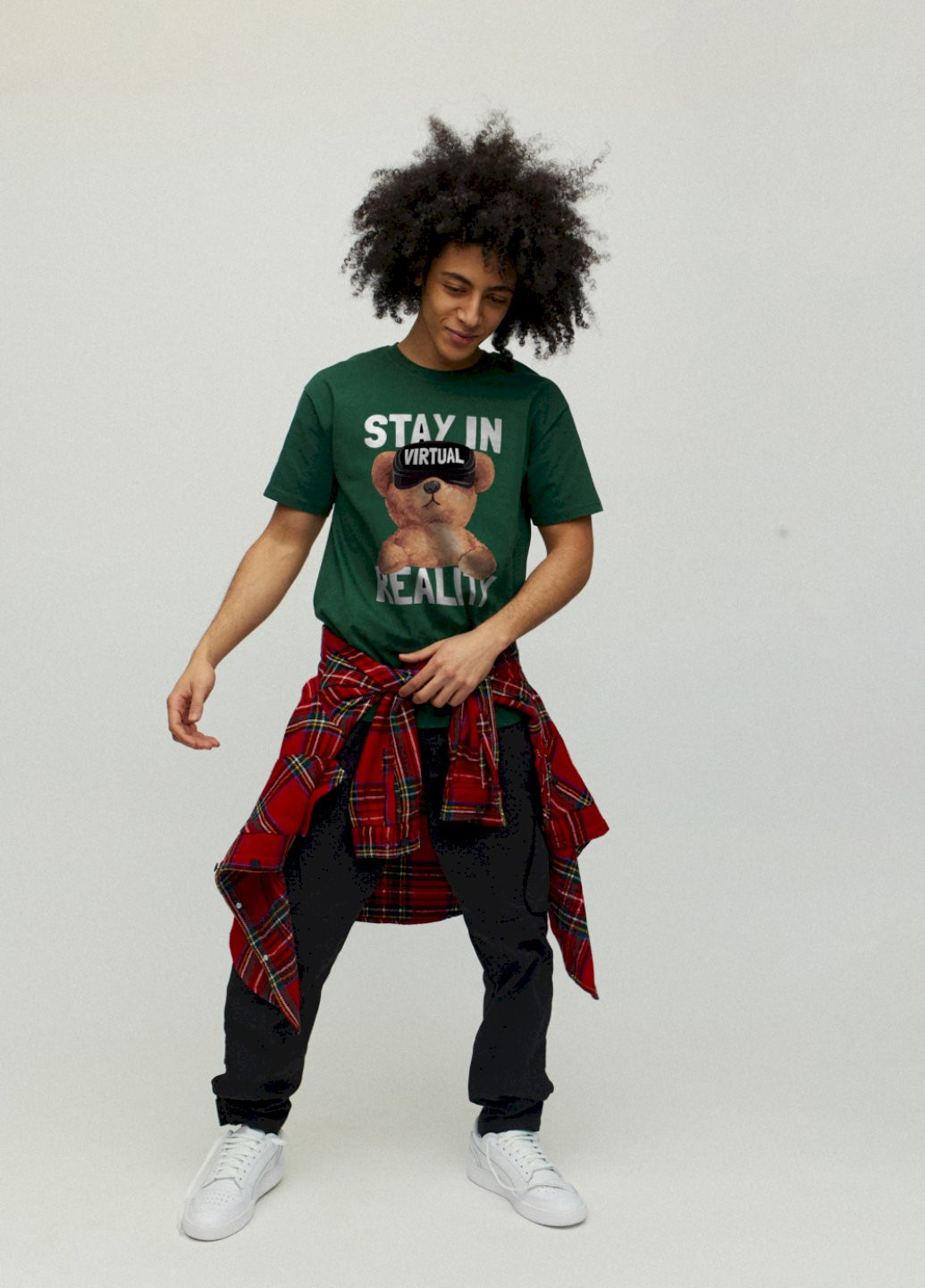 Темно-зелена футболка чоловіча YAPPI