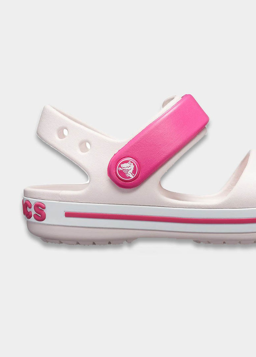 Светло-розовые пляжные сандалии Crocs