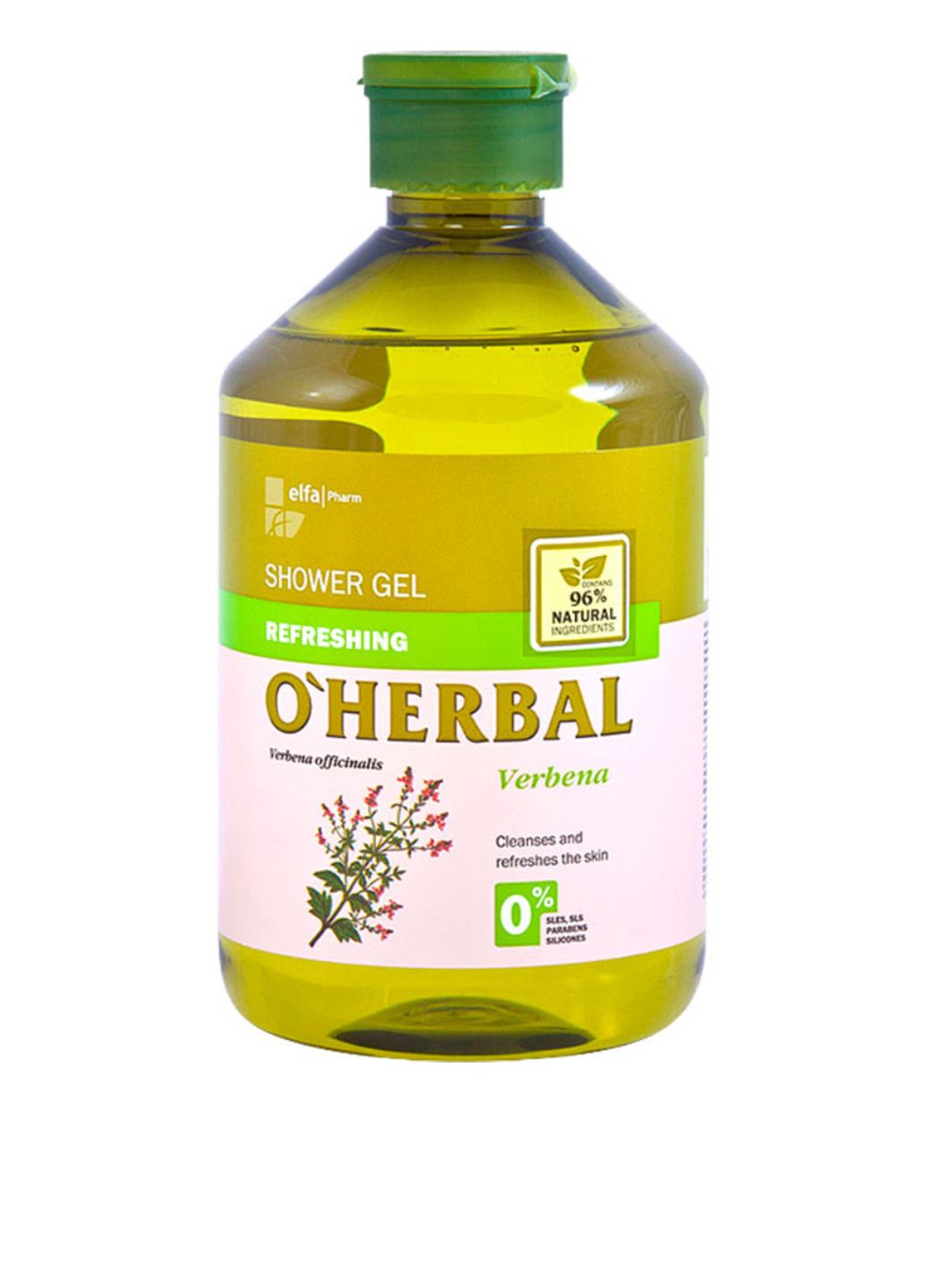 Освіжаючий гель для душу з екстрактом вербени Refreshing Shower Gel with Verbena 500 мл O'Herbal (88091304)