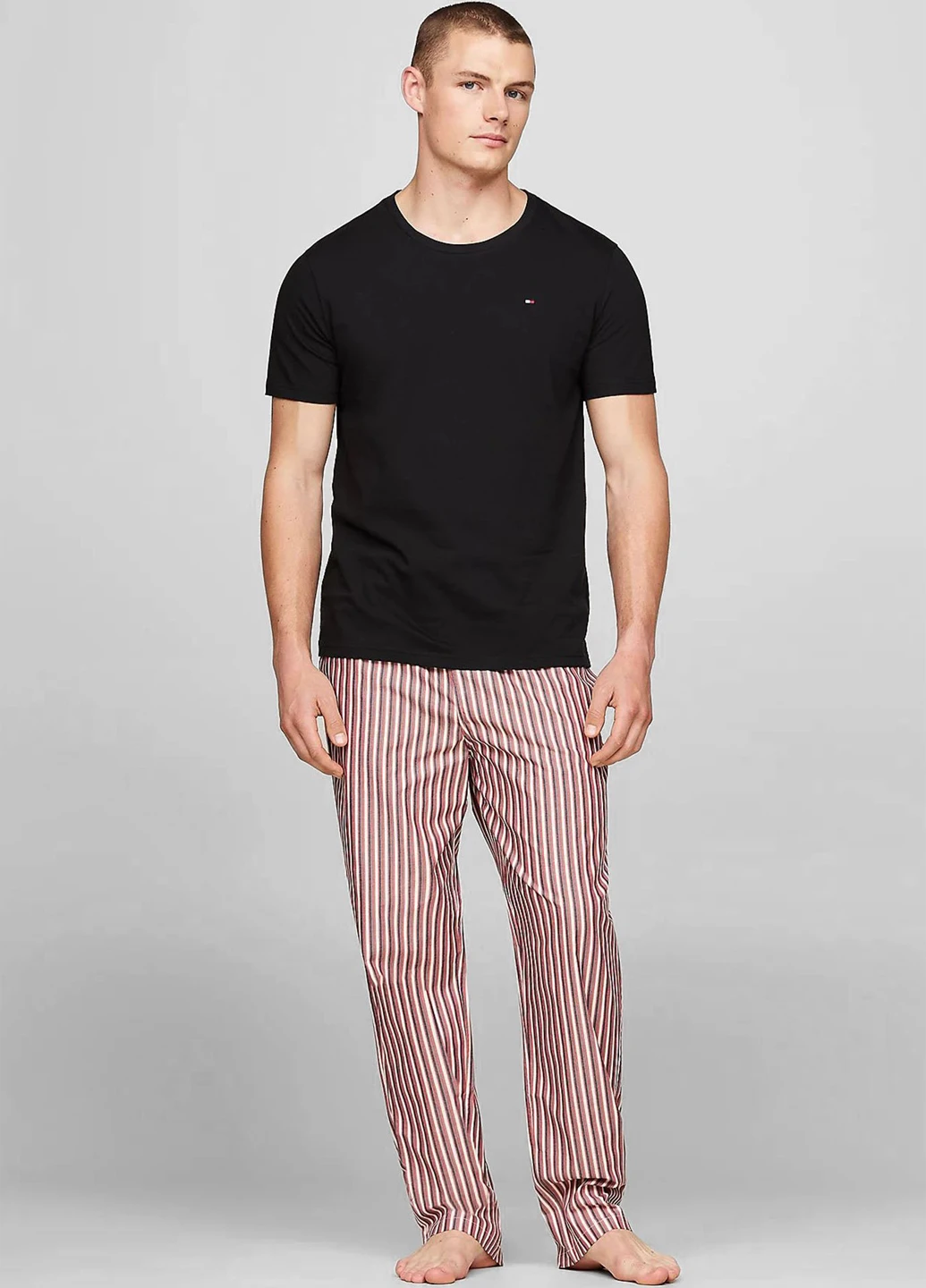 Черная футболка (3 шт.) с коротким рукавом Tommy Hilfiger