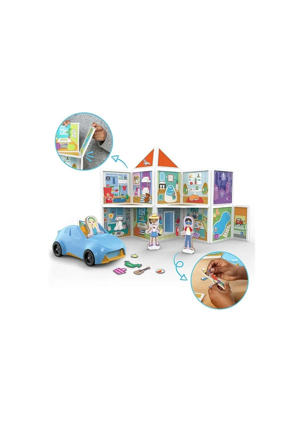 Ігровий набір магнітний набір будівель Наш дім (MD30650) Melissa&Doug (254082104)