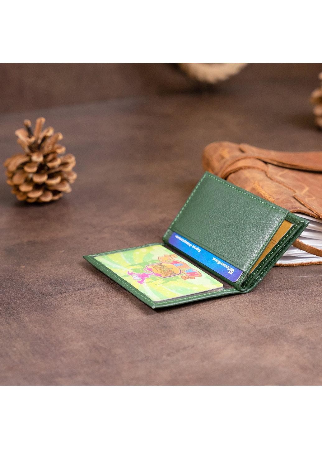 Женский кожаный кошелек-визитница 10х6,5х1 см st leather (252132684)