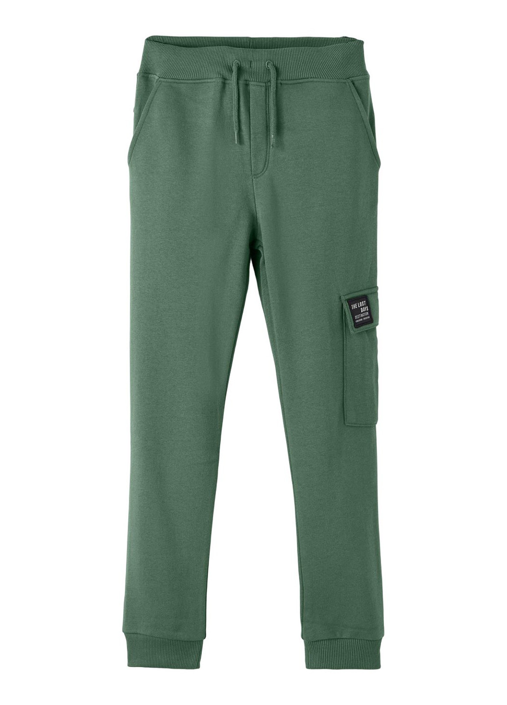 Серо-зеленые спортивные демисезонные брюки джоггеры Name it