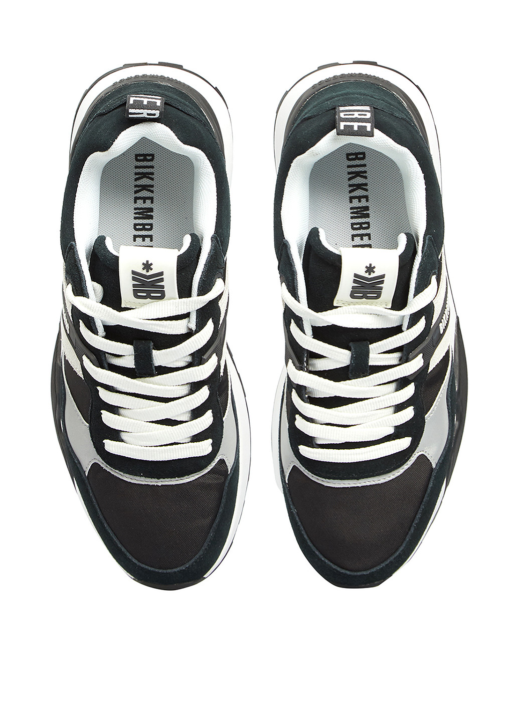 Черно-белые всесезонные кроссовки Bikkembergs