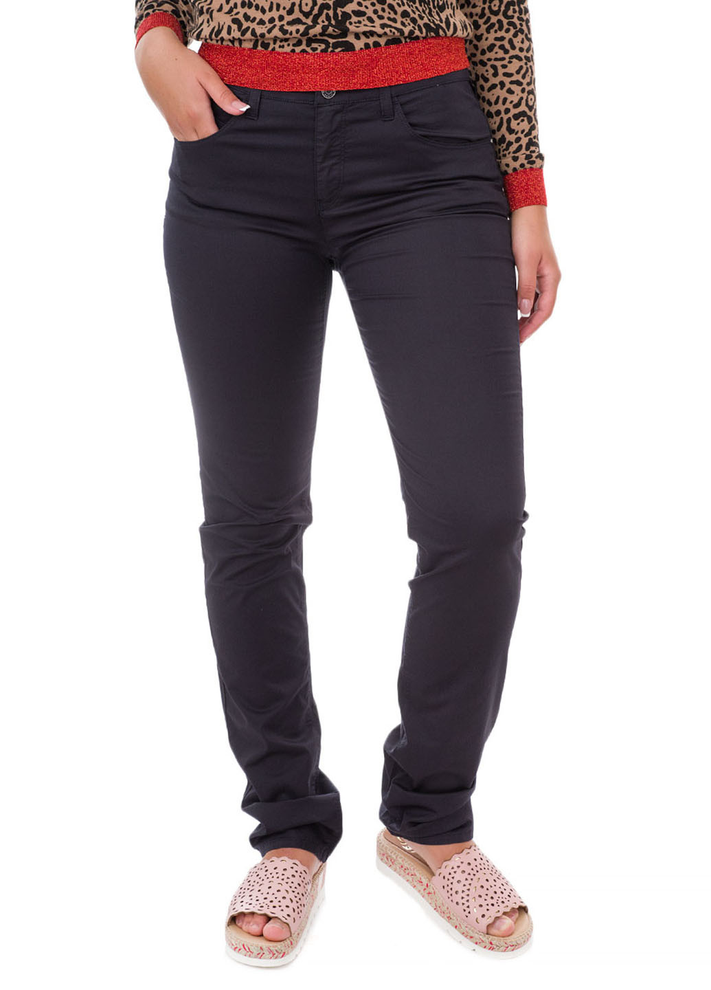 Черные кэжуал демисезонные брюки Armani Jeans