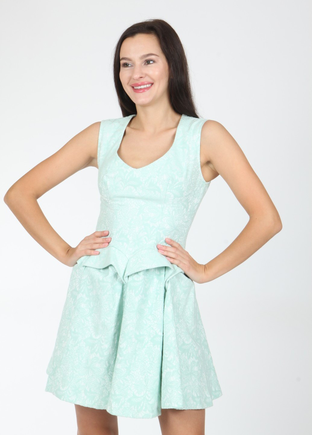 М'ятна вечірня плаття, сукня Enna Levoni однотонна