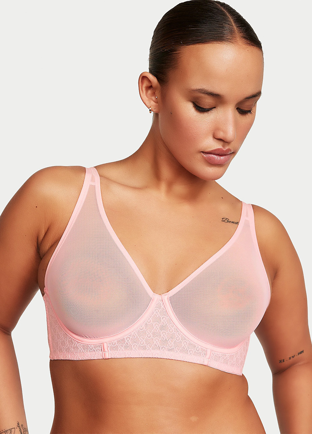 Рожевий демісезонний комплект (бюстгальтер, трусики) Victoria's Secret