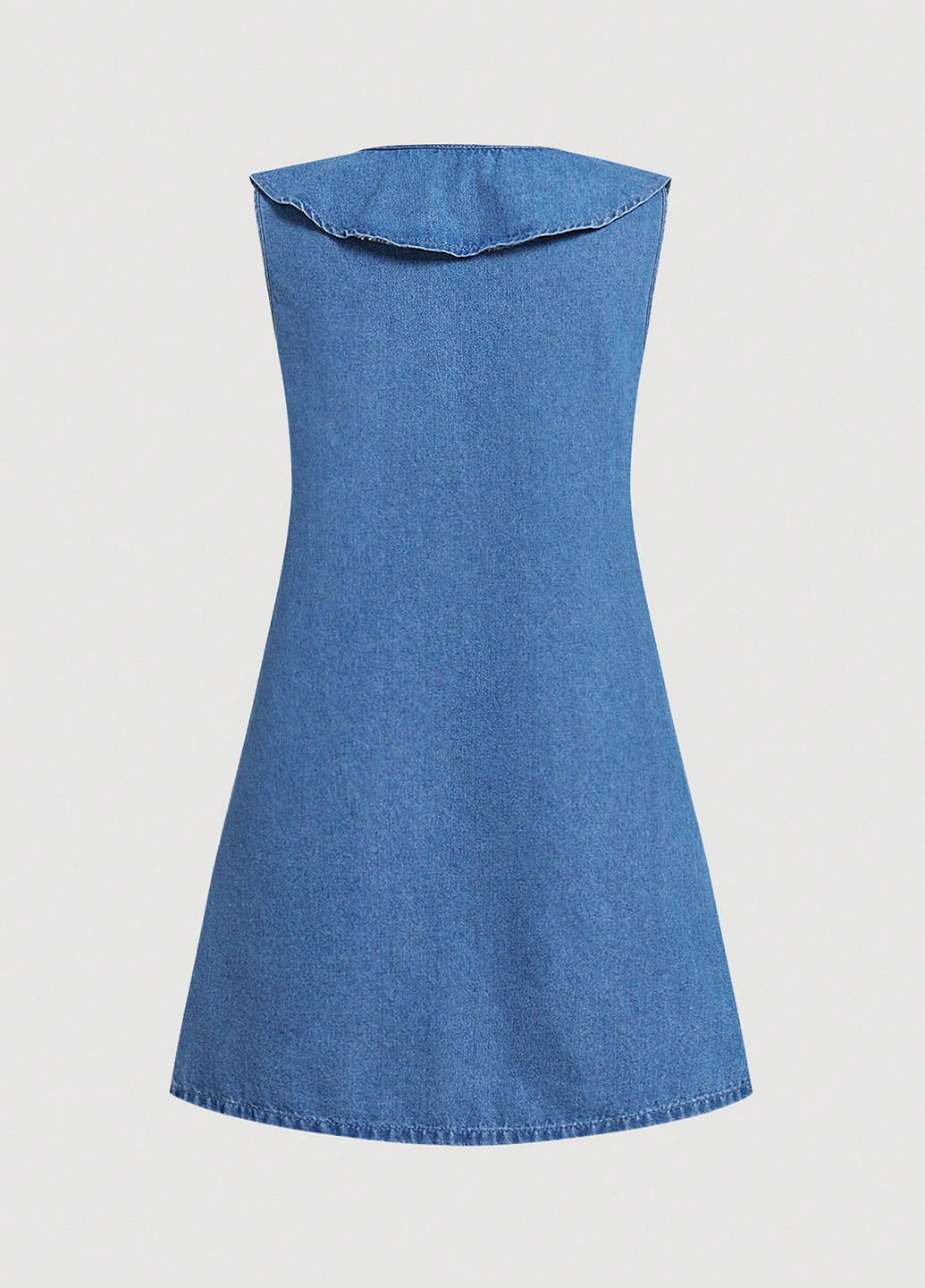 Синя джинсова сукня а-силует SHEIN однотонна