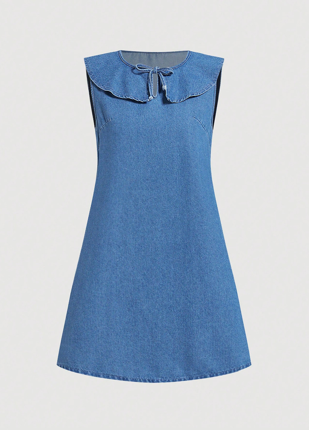 Синя джинсова сукня а-силует SHEIN однотонна