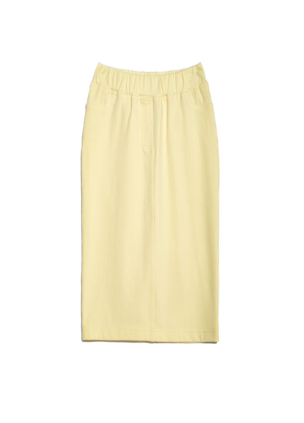 Желтая кэжуал однотонная юбка Conte карандаш