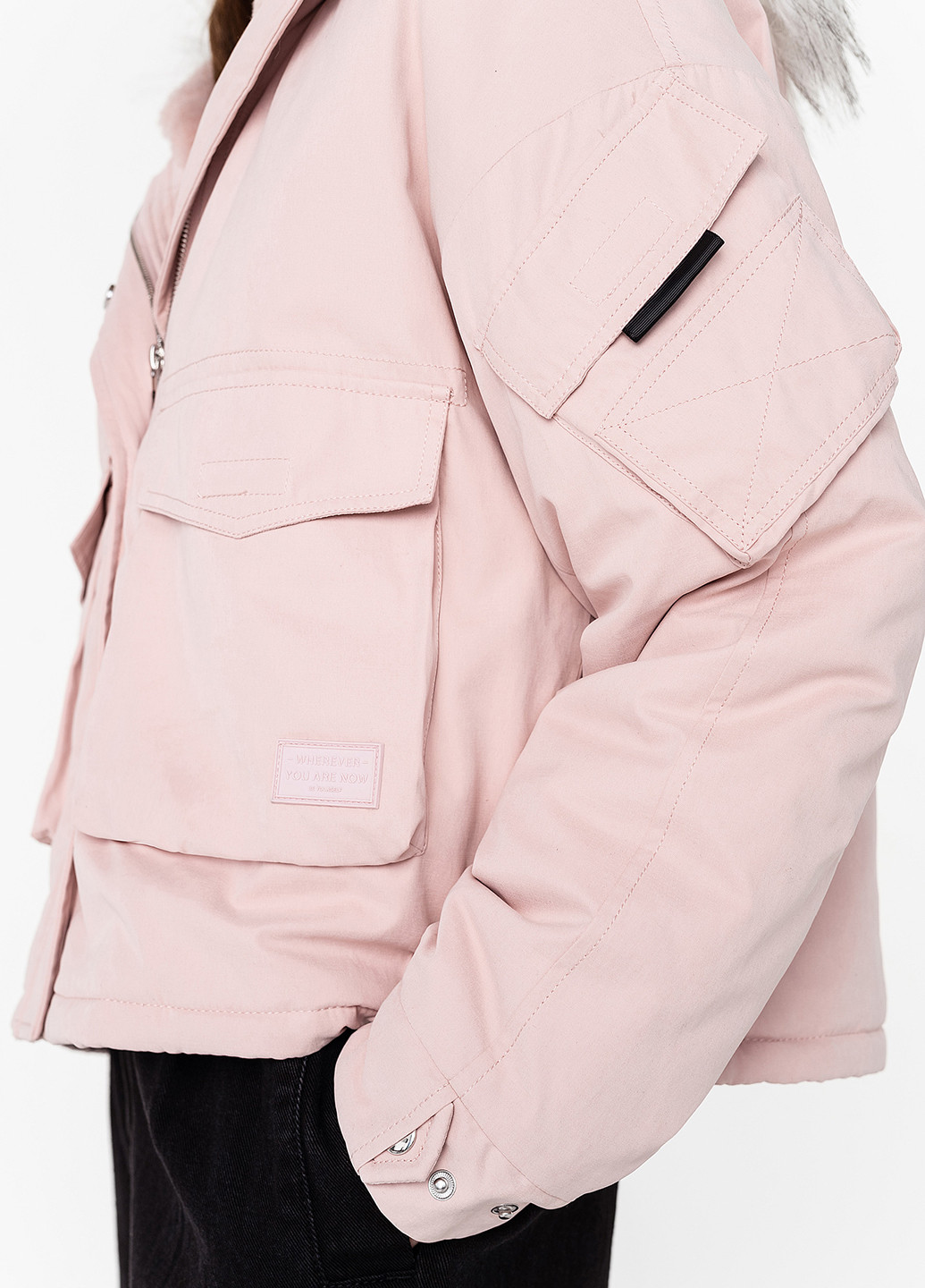 Світло-рожева демісезонна куртка befree