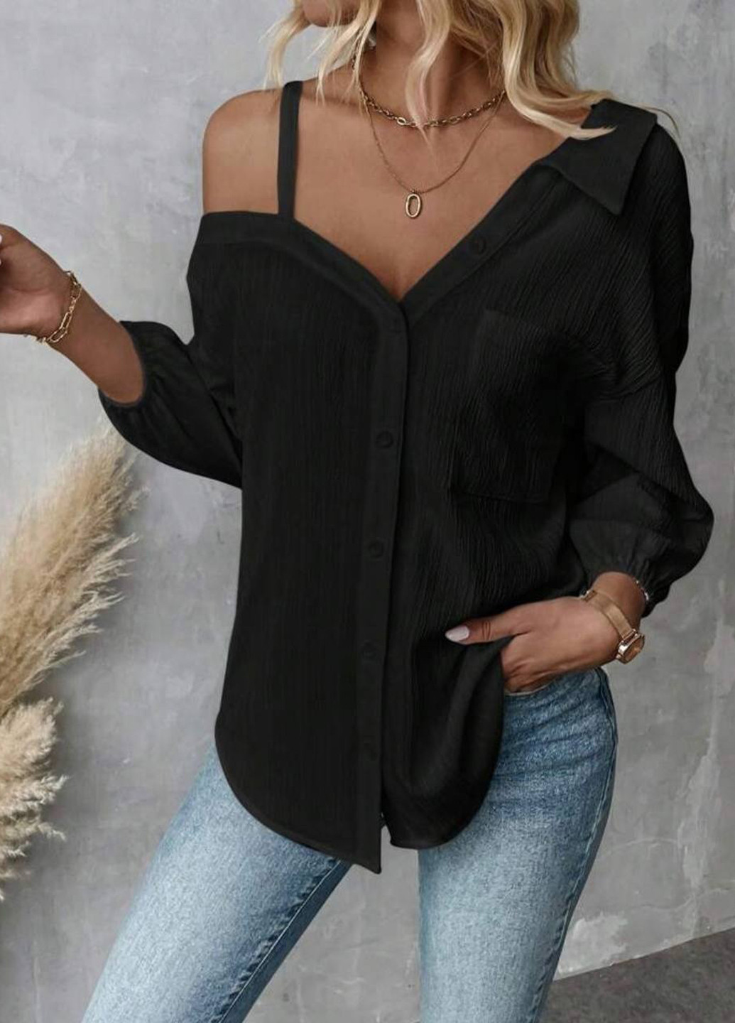 Чорна блуза No Brand