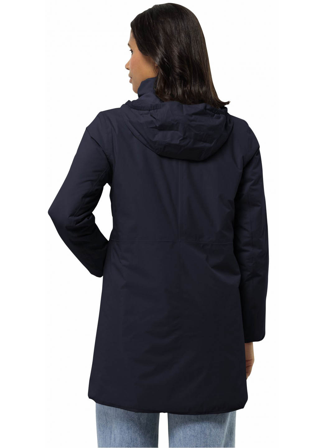 Темно-синяя демисезонная куртка Jack Wolfskin TEXTOR COAT W