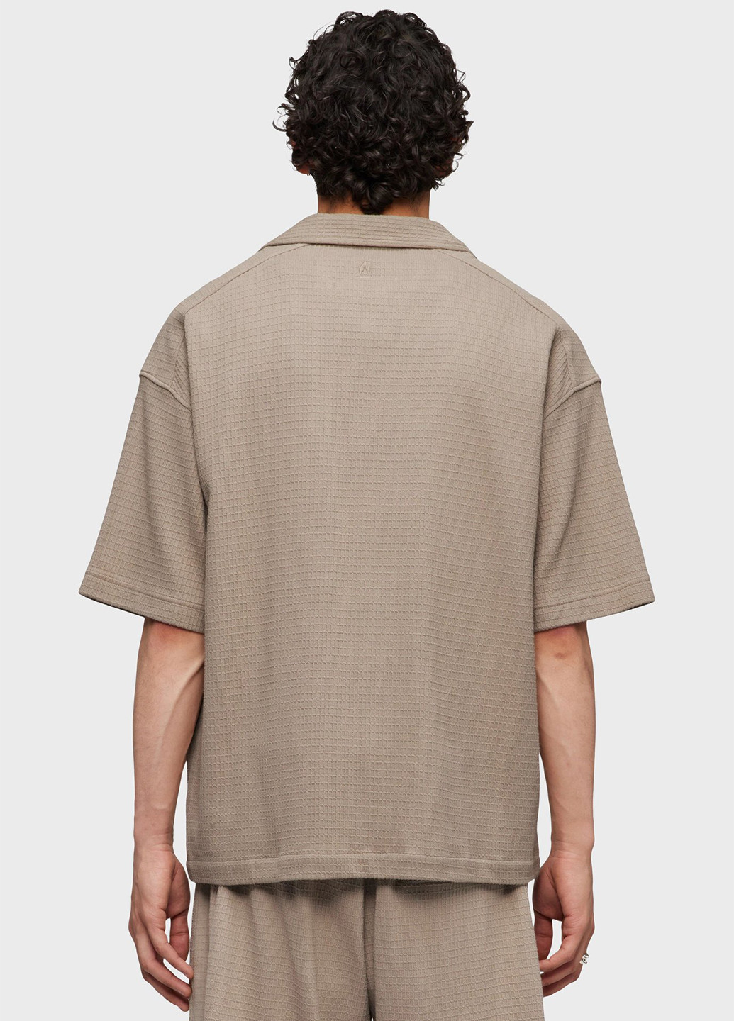 Светло-коричневая кэжуал рубашка однотонная Drykorn