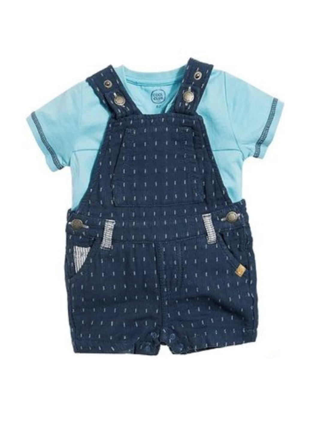 Комбинированный летний комплект (футболка, комбинезон) Cool Club