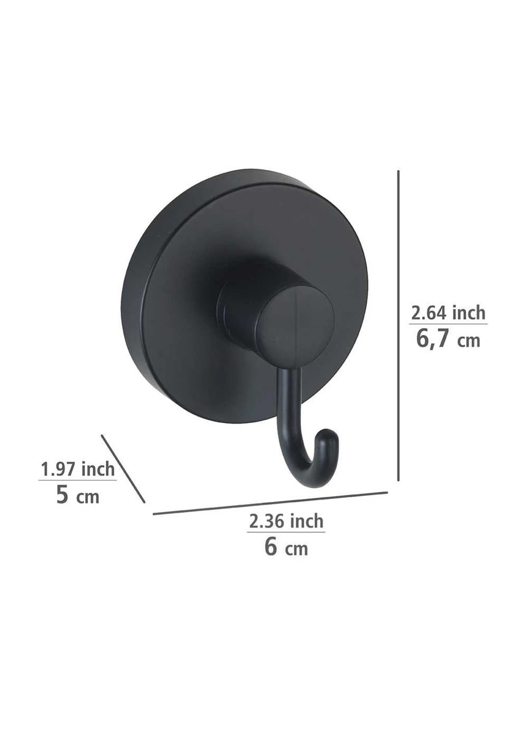 Крючок настенный 2 шт Wenko Vacuum-Loc® (254405358)