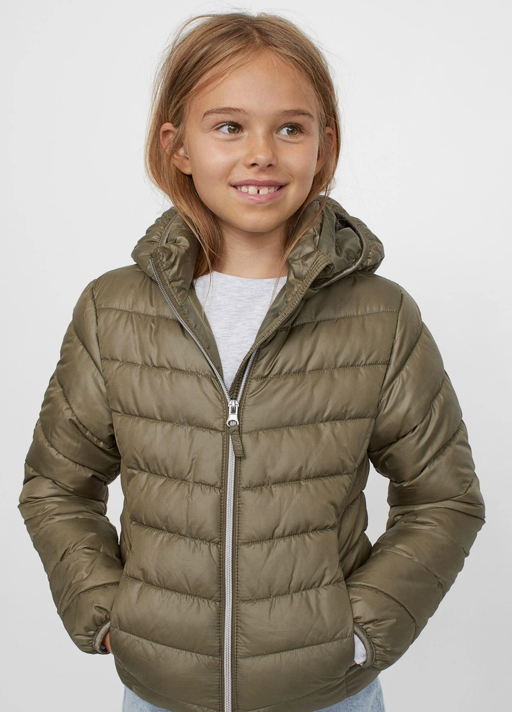 Оливковая (хаки) куртка демісезон,хакі, H&M