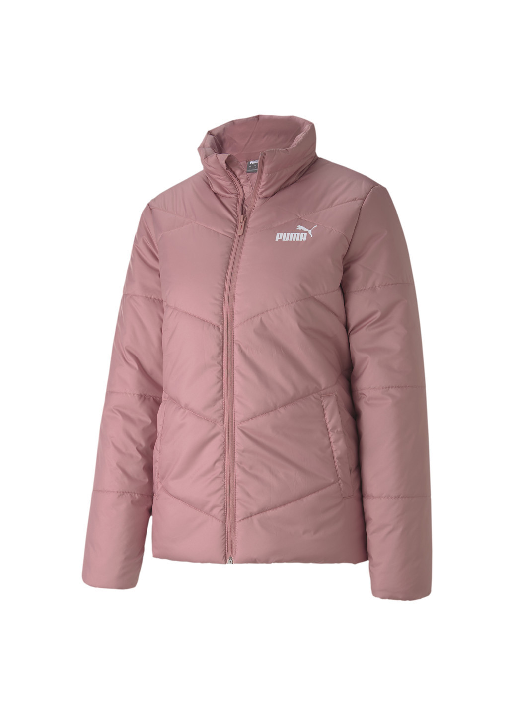 Рожева демісезонна куртка ess padded jacket Puma