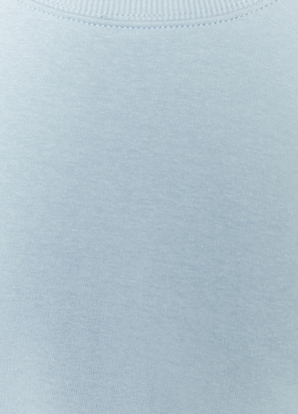 Tally Weijl свитшот однотонный голубой кэжуал хлопок, трикотаж