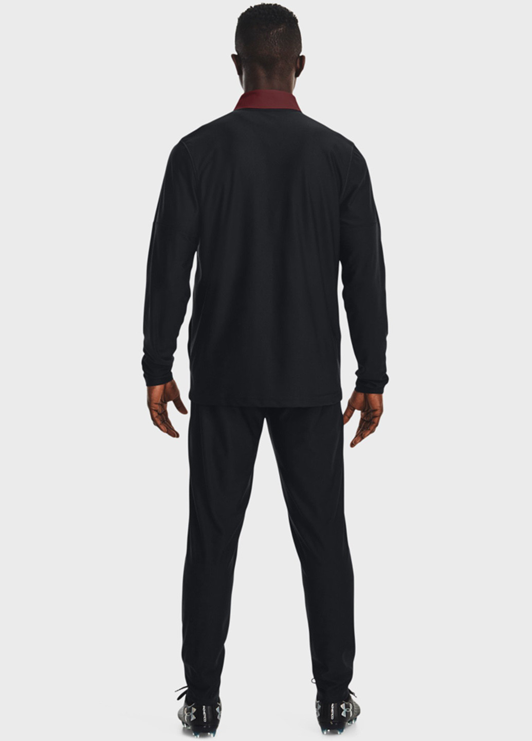 Костюм (кофта, брюки) Under Armour логотип чёрный спортивный полиэстер, трикотаж