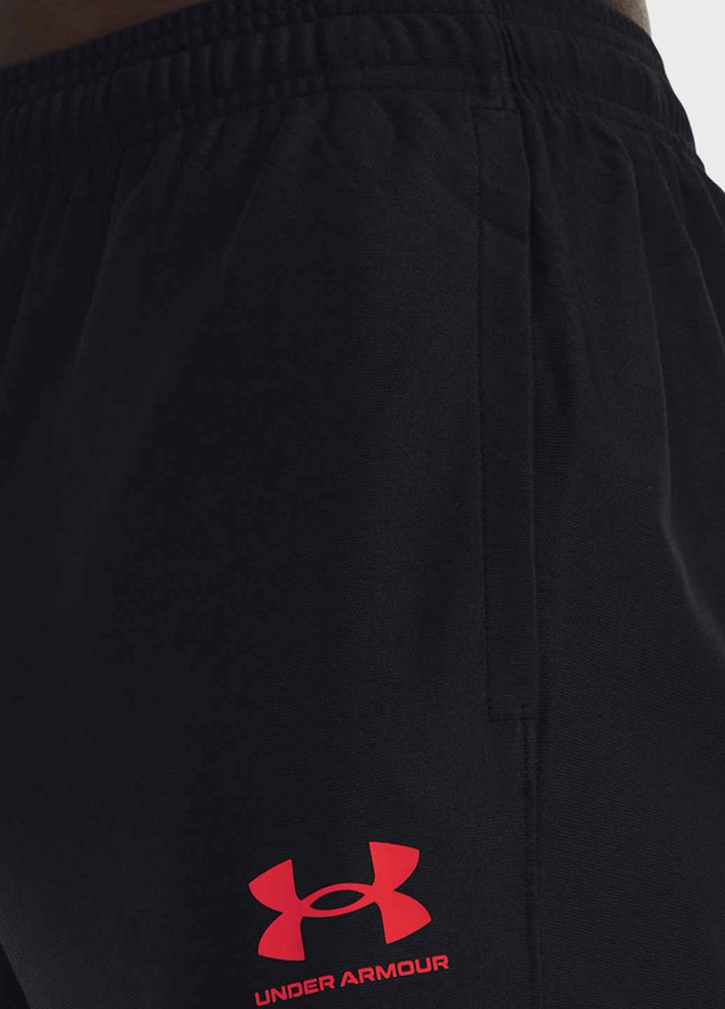 Костюм (кофта, брюки) Under Armour логотип чёрный спортивный полиэстер, трикотаж