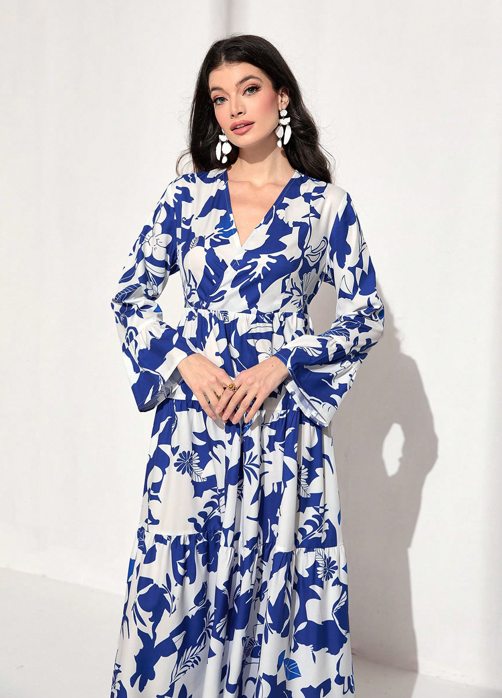 Білий кежуал сукня а-силует SHEIN з малюнком