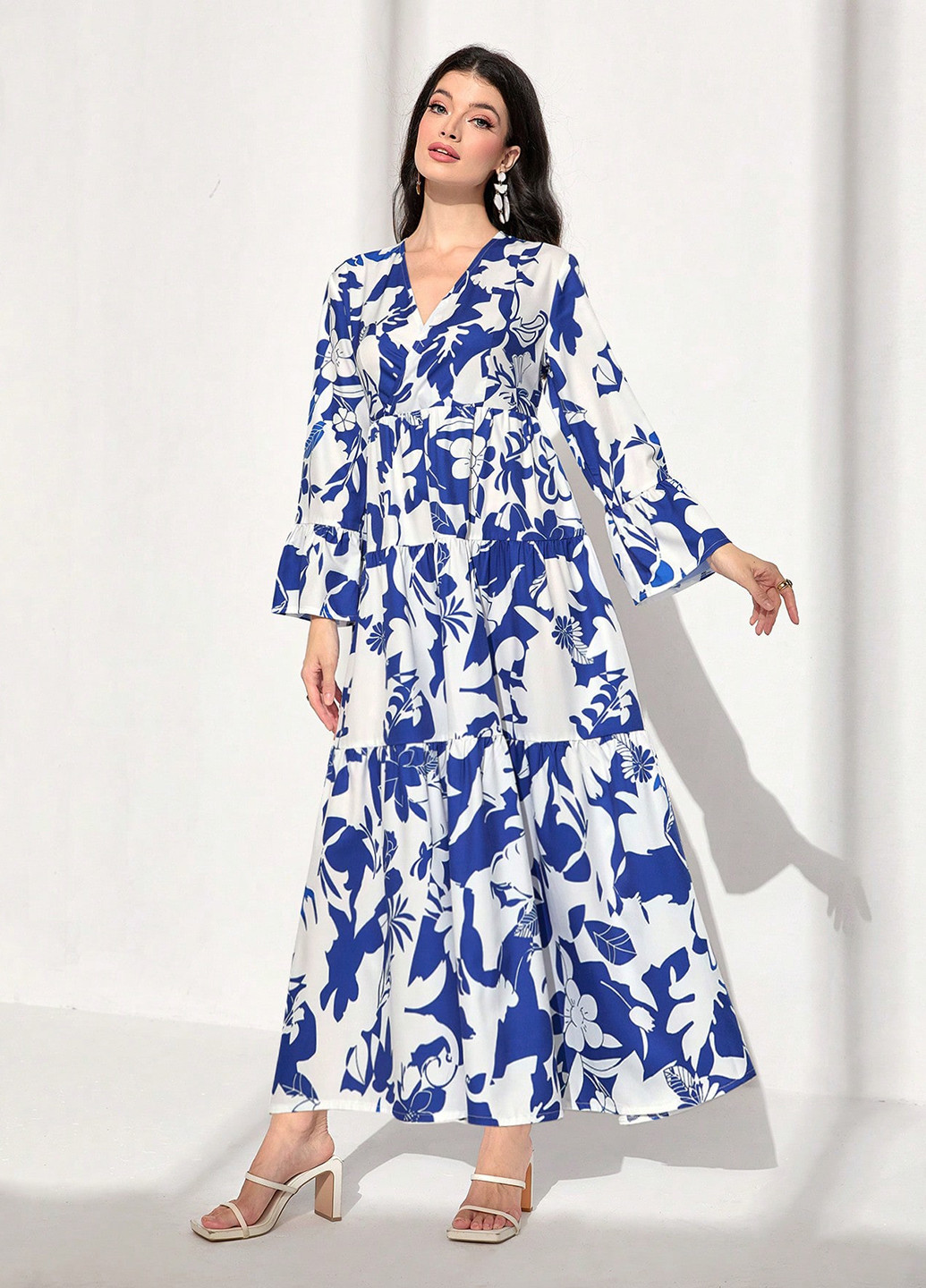 Білий кежуал сукня а-силует SHEIN з малюнком